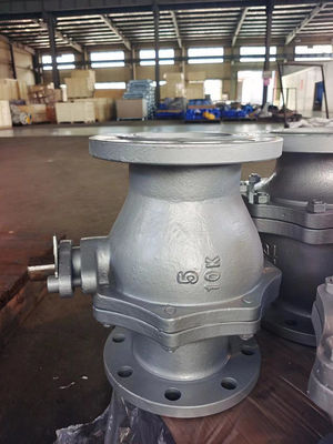 Gearbox Flanged Ductile Iron Ball Valve With EPDM Sealing