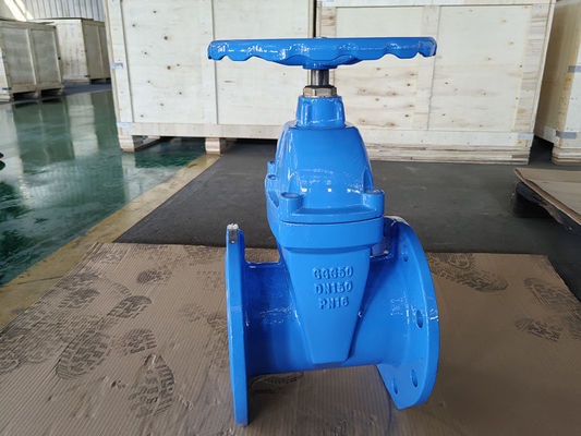 PN10 Ductile Iron Valve 4" Flanged Gate Valve For Water Class125
