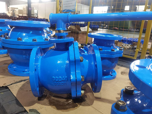 DN50 - DN300 Ductile Iron Ball Valve With EPDM / NBR / PTFE Sealing