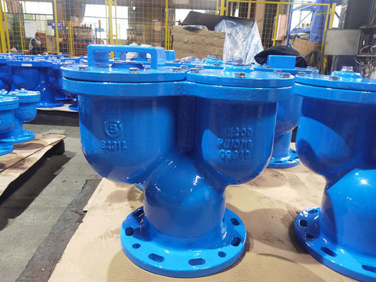 Water / Steam / Oil / Gas Double Orifice Air Valve With Flanged End Type
