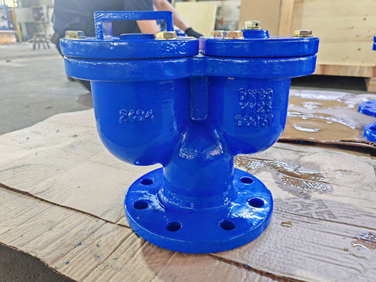 PN10/PN16 Ductile Iron Double Orifice Air Valve With EPDM Sealing For Temperature Range -20℃ To 120℃