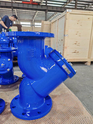 Cast Iron Ductile Iron Y Strainer For Water Steam Oil Flanged End Connection PN16 Pressure Rating